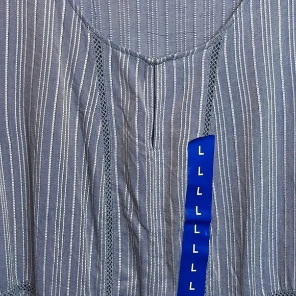 FEVER blue and white striped top - Picture 2 of 10